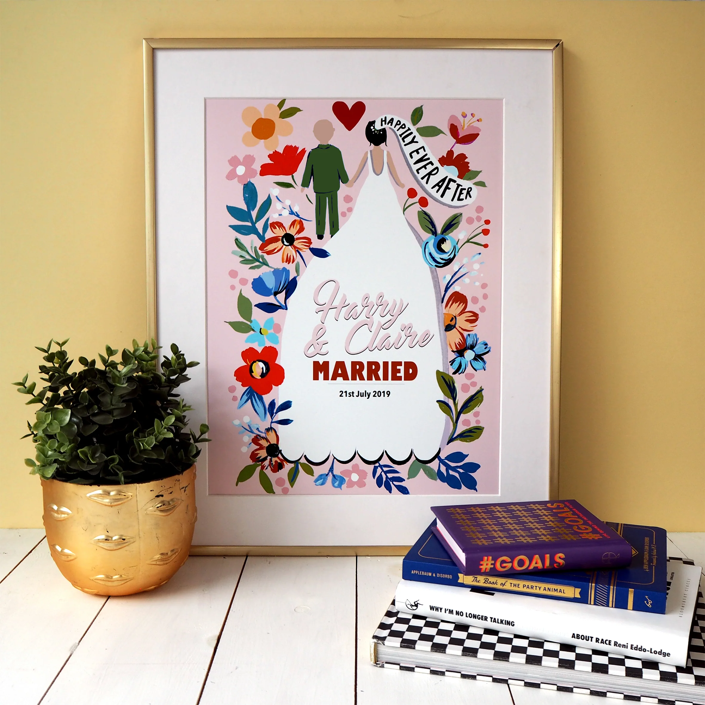 Personalised Happily Ever After Wedding Print - Image 7