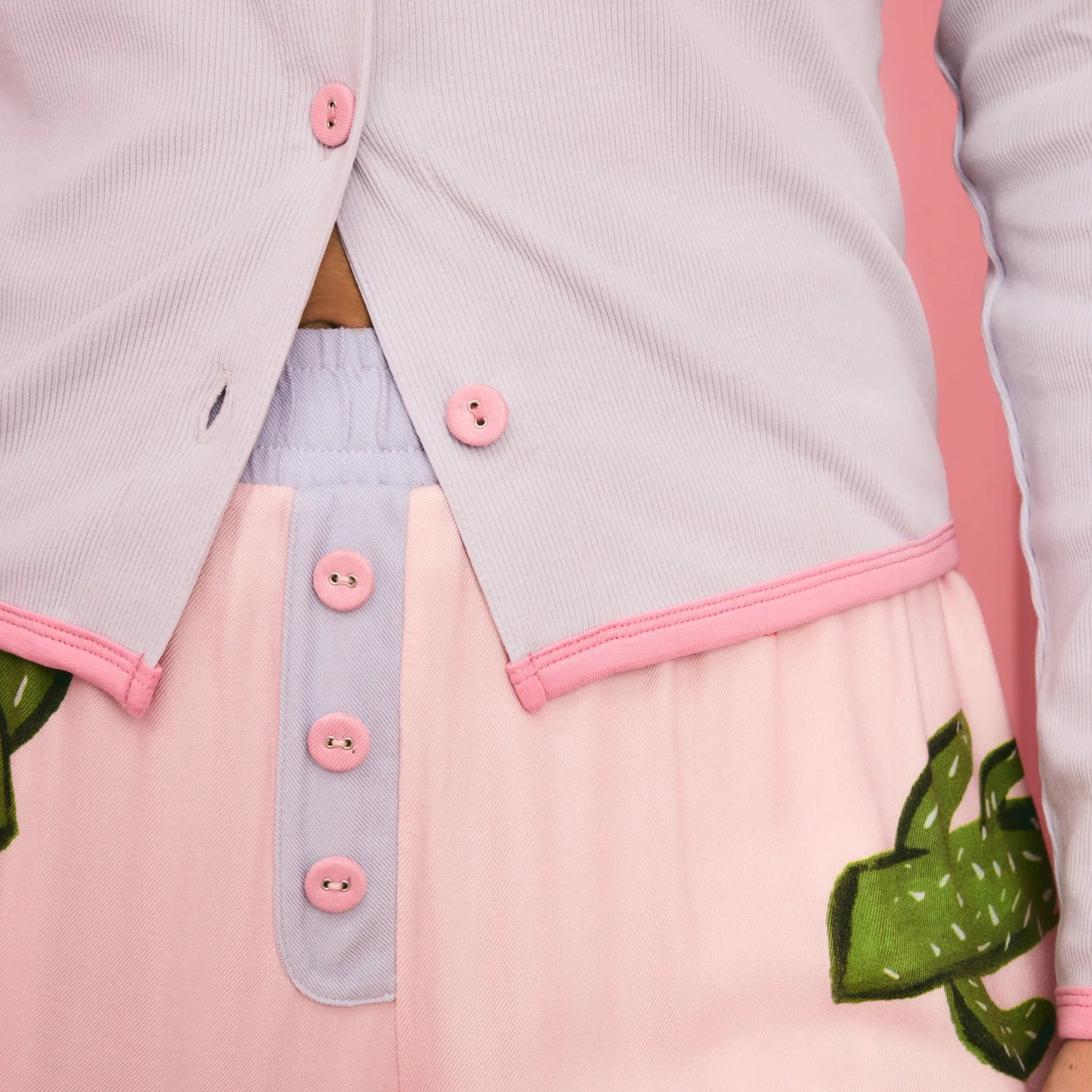 Pink Howdy Cardigan Pyjama Set - Image 2