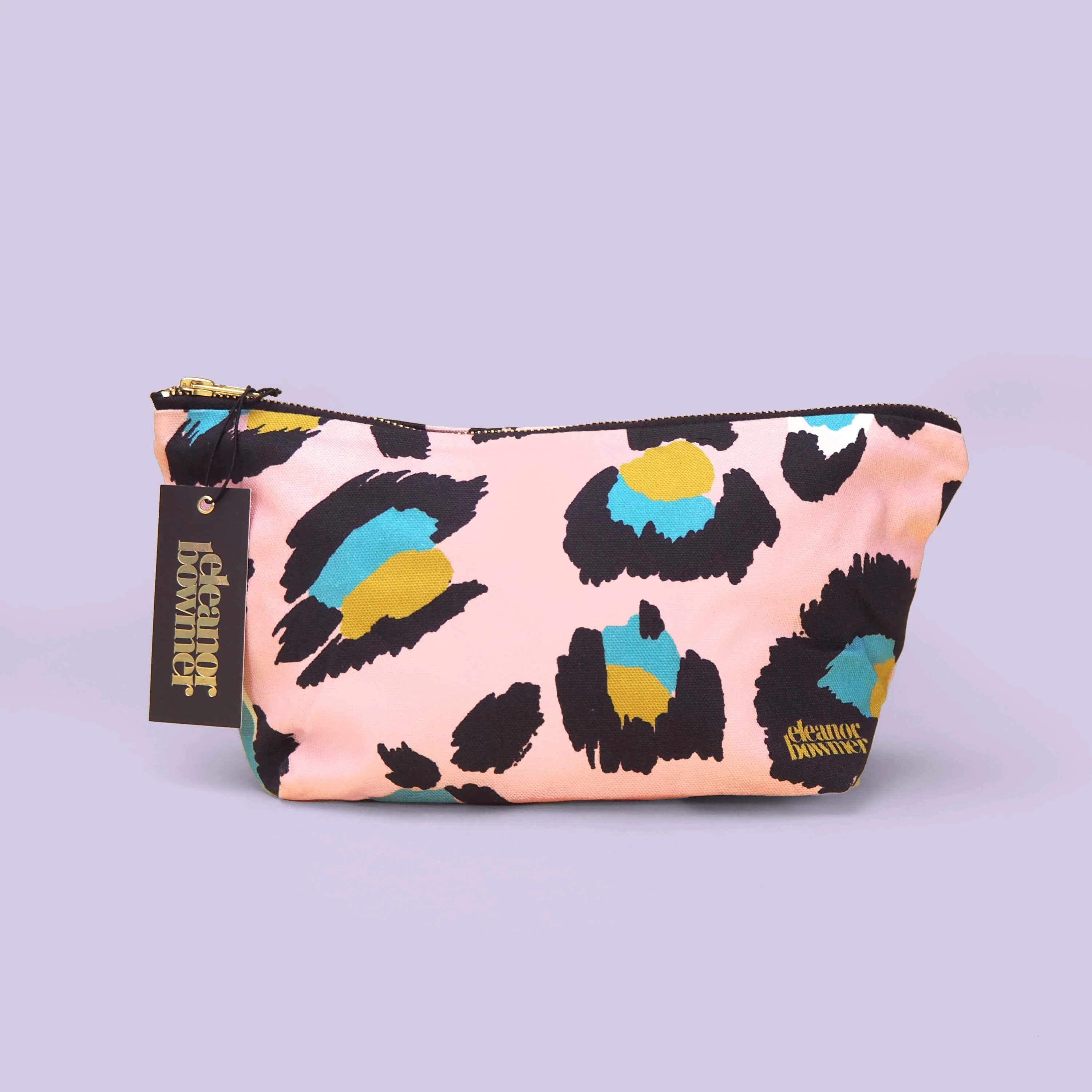 Pink Leopard Print Zip Bag - Image 3