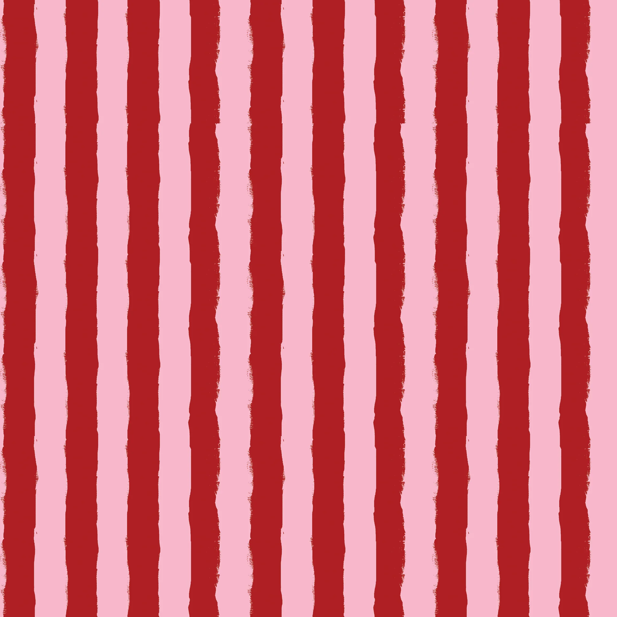 Red & Pink Painted Stripe Wallpaper - Image 2