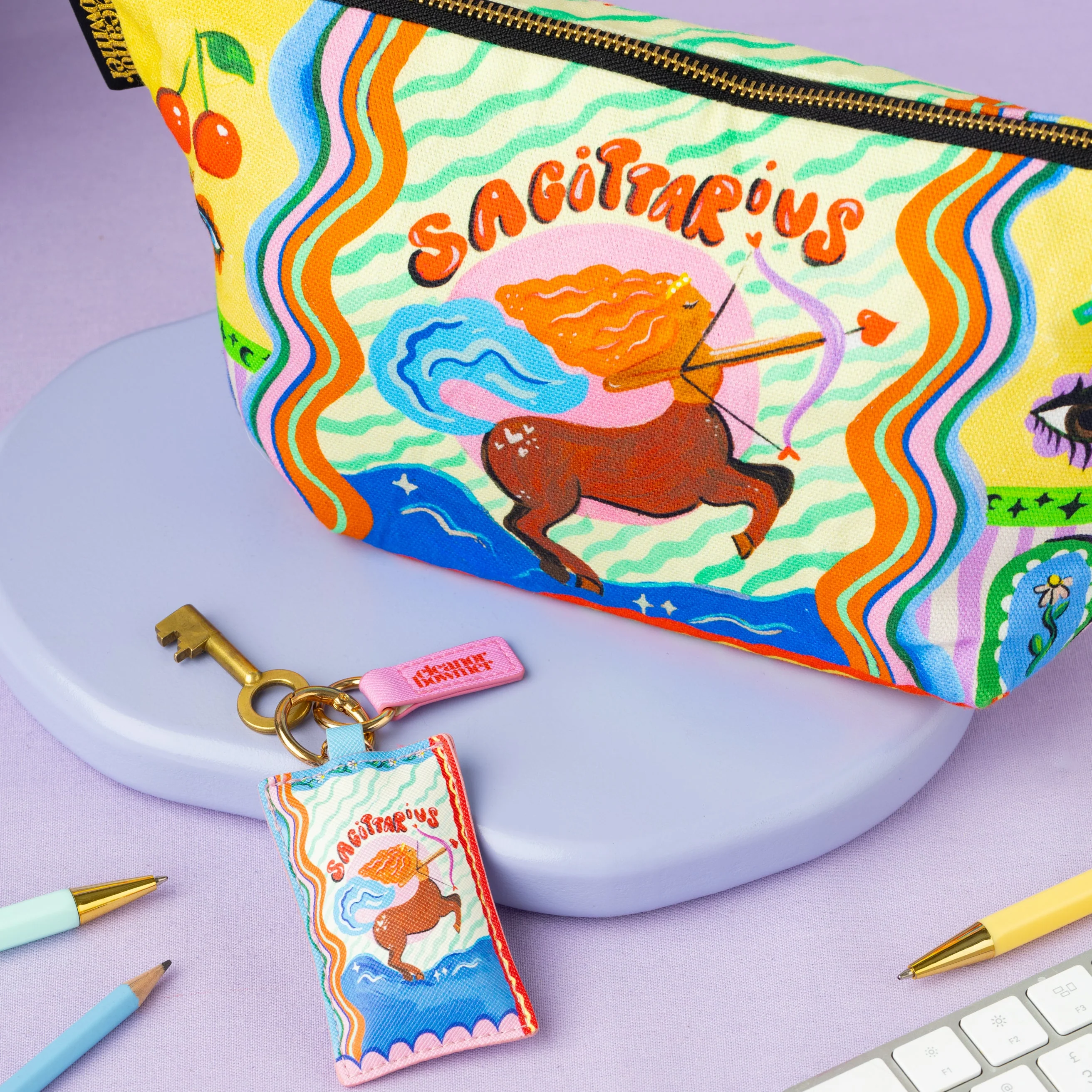 Sagittarius Zodiac Keyring - Image 4