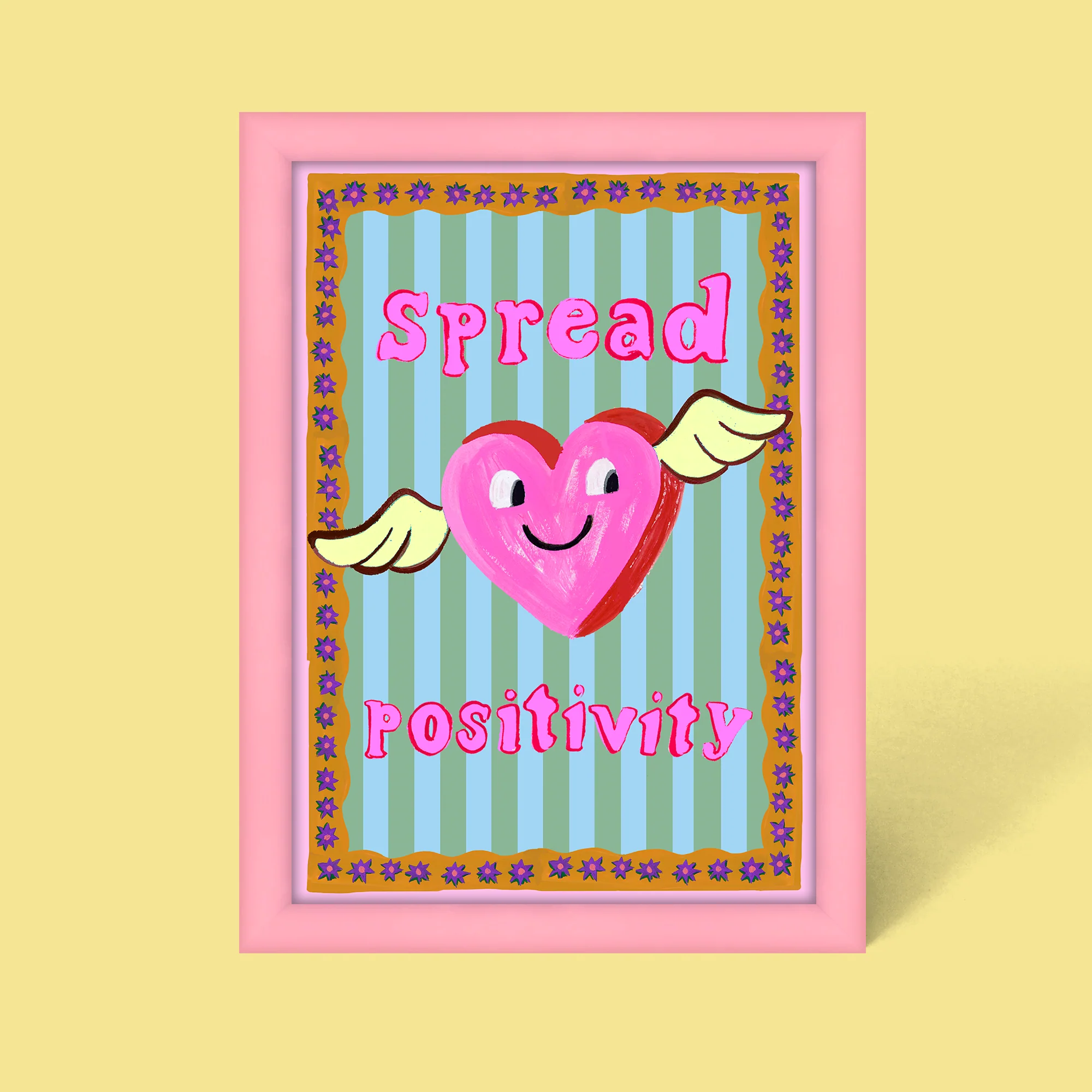Spread Positivity Framed Print - Image 2