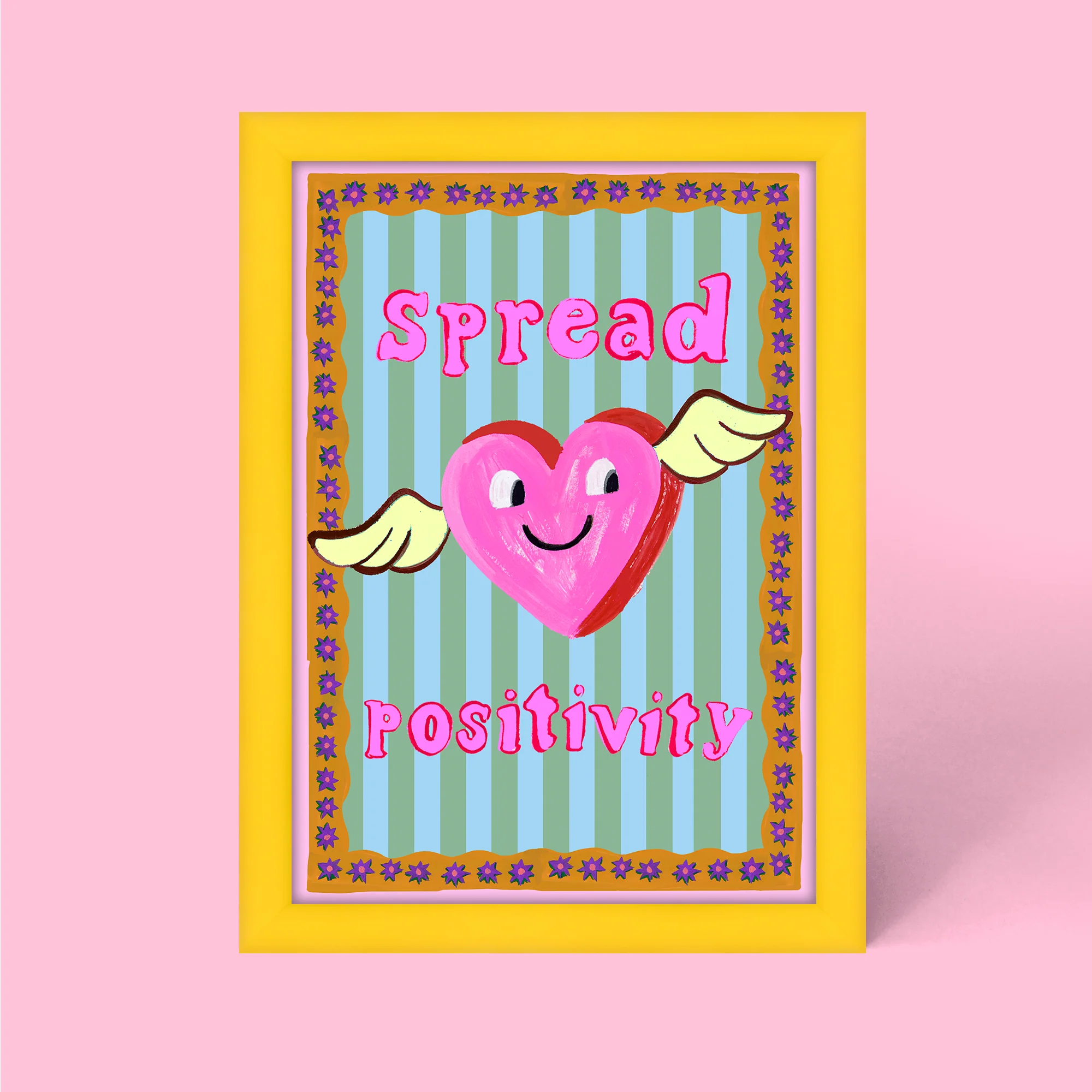 Spread Positivity Framed Print - Image 3