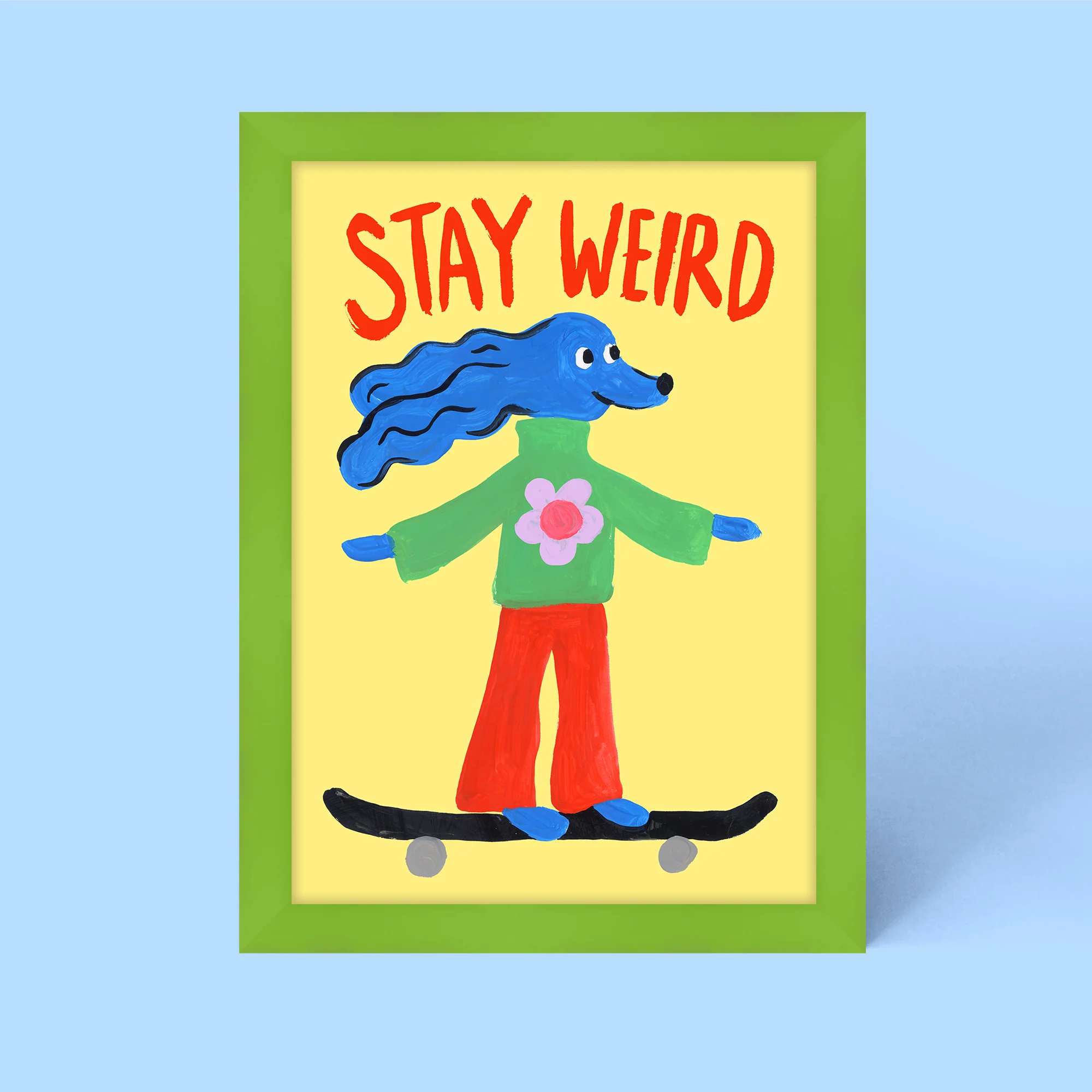 Stay Weird Framed Print - Image 2
