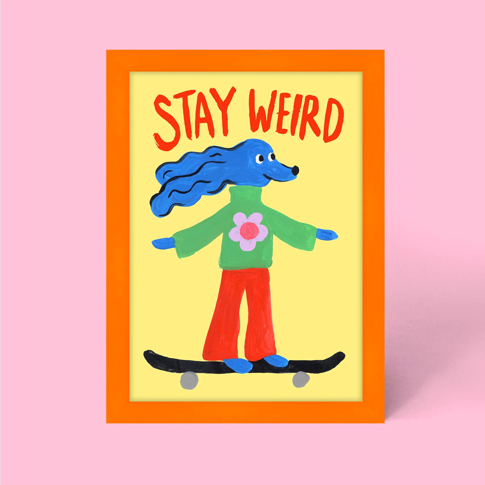 Stay Weird Framed Print - Image 3