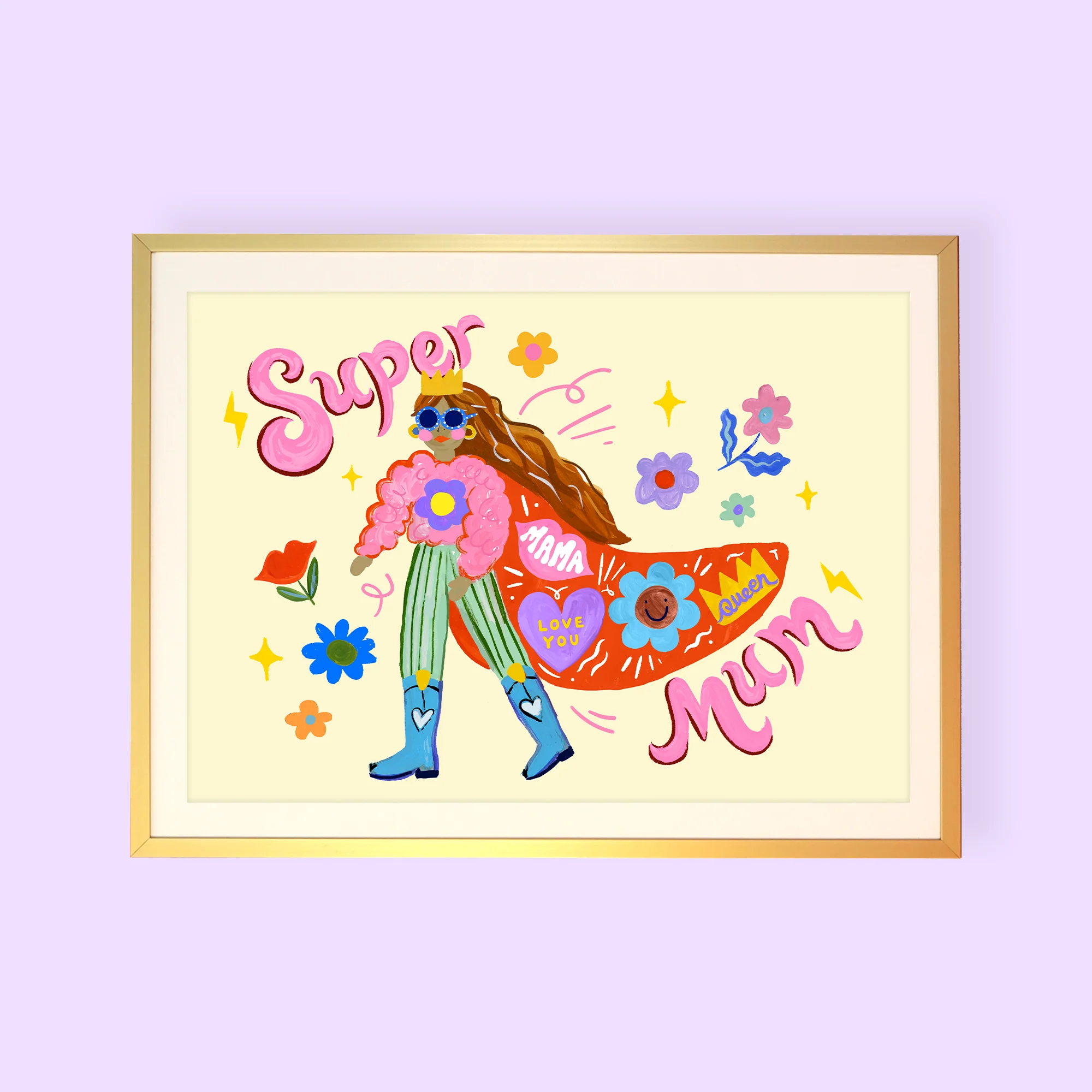 Super Mum Personalised Print - Image 2