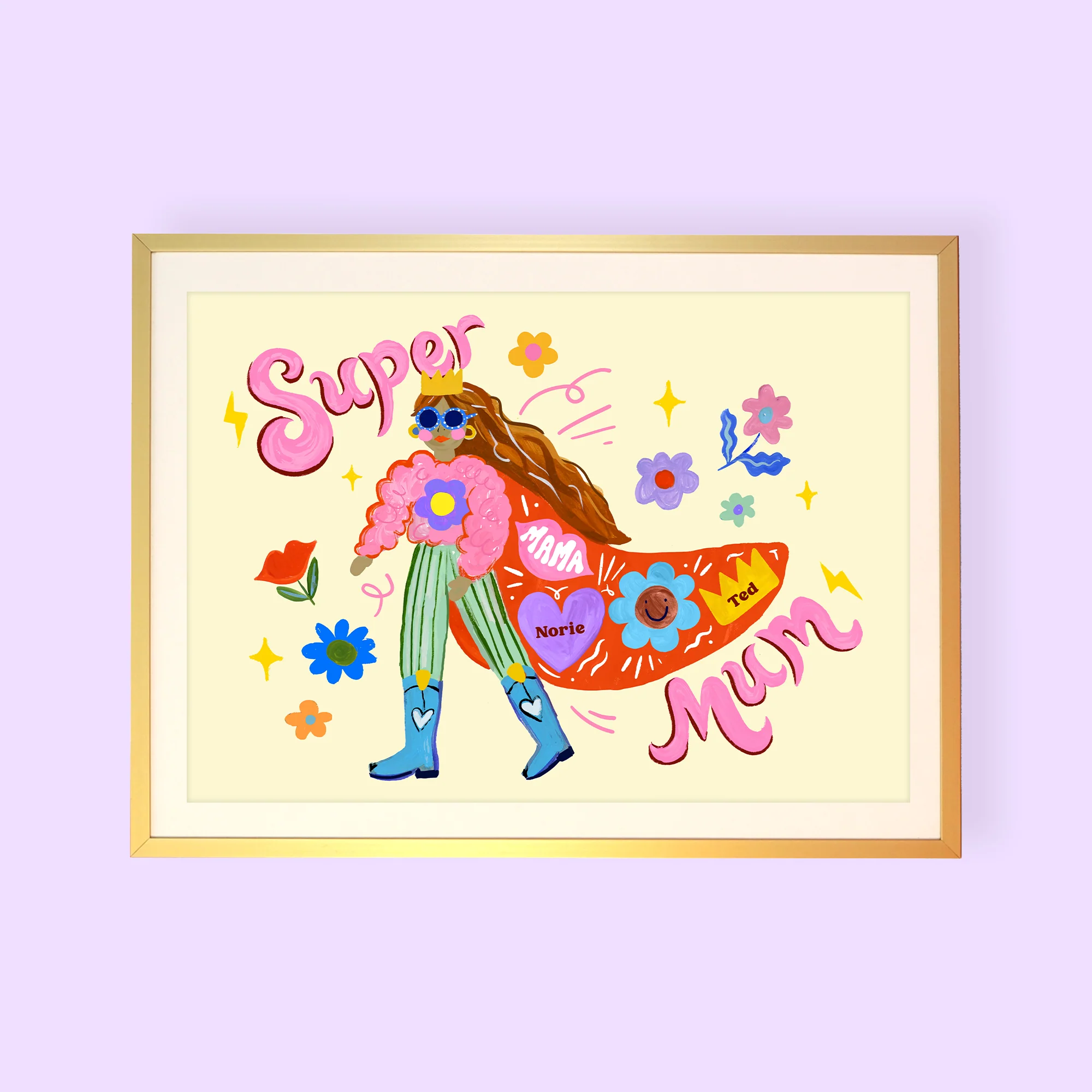Super Mum Personalised Print - Image 4