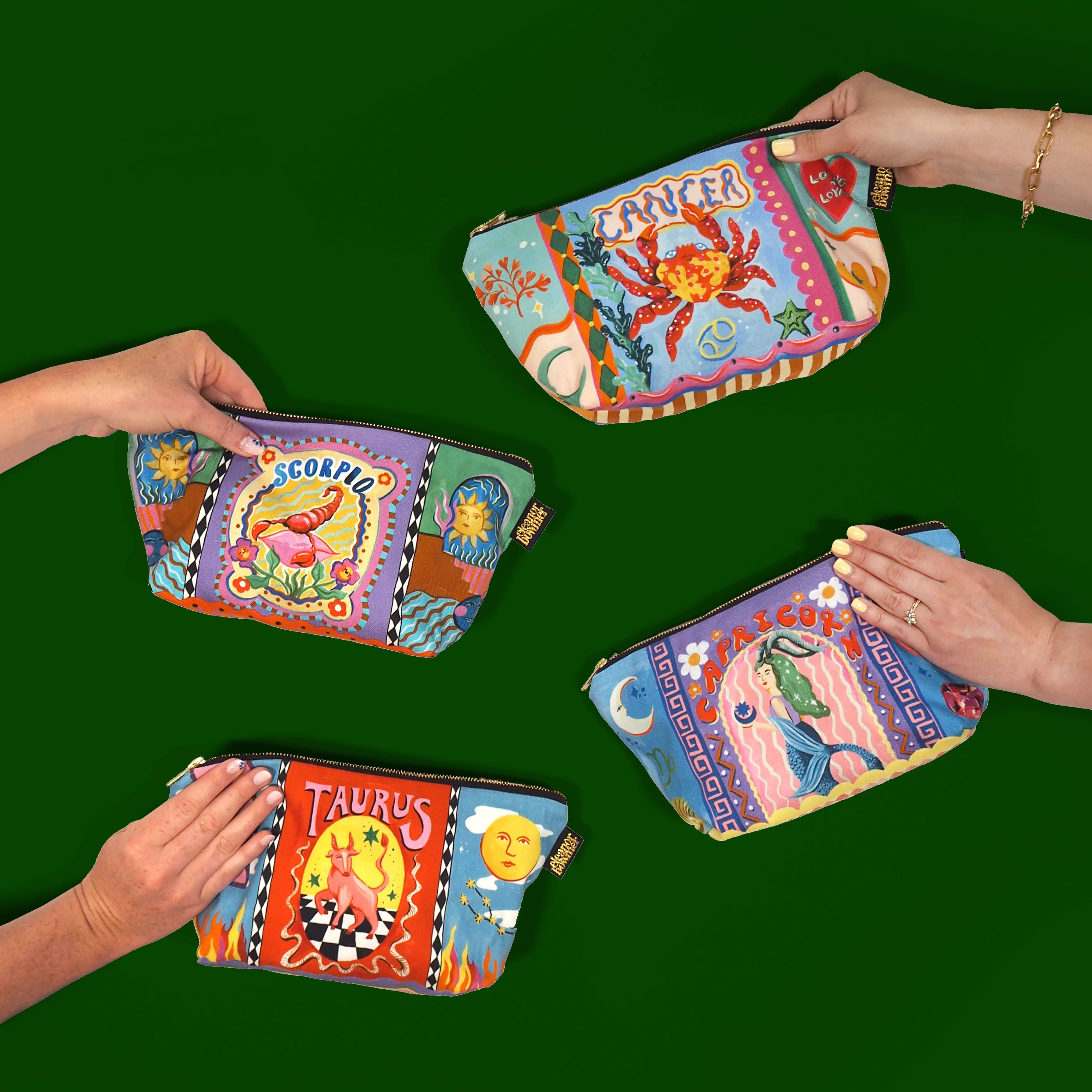 Taurus Zodiac Zip Bag - Image 3