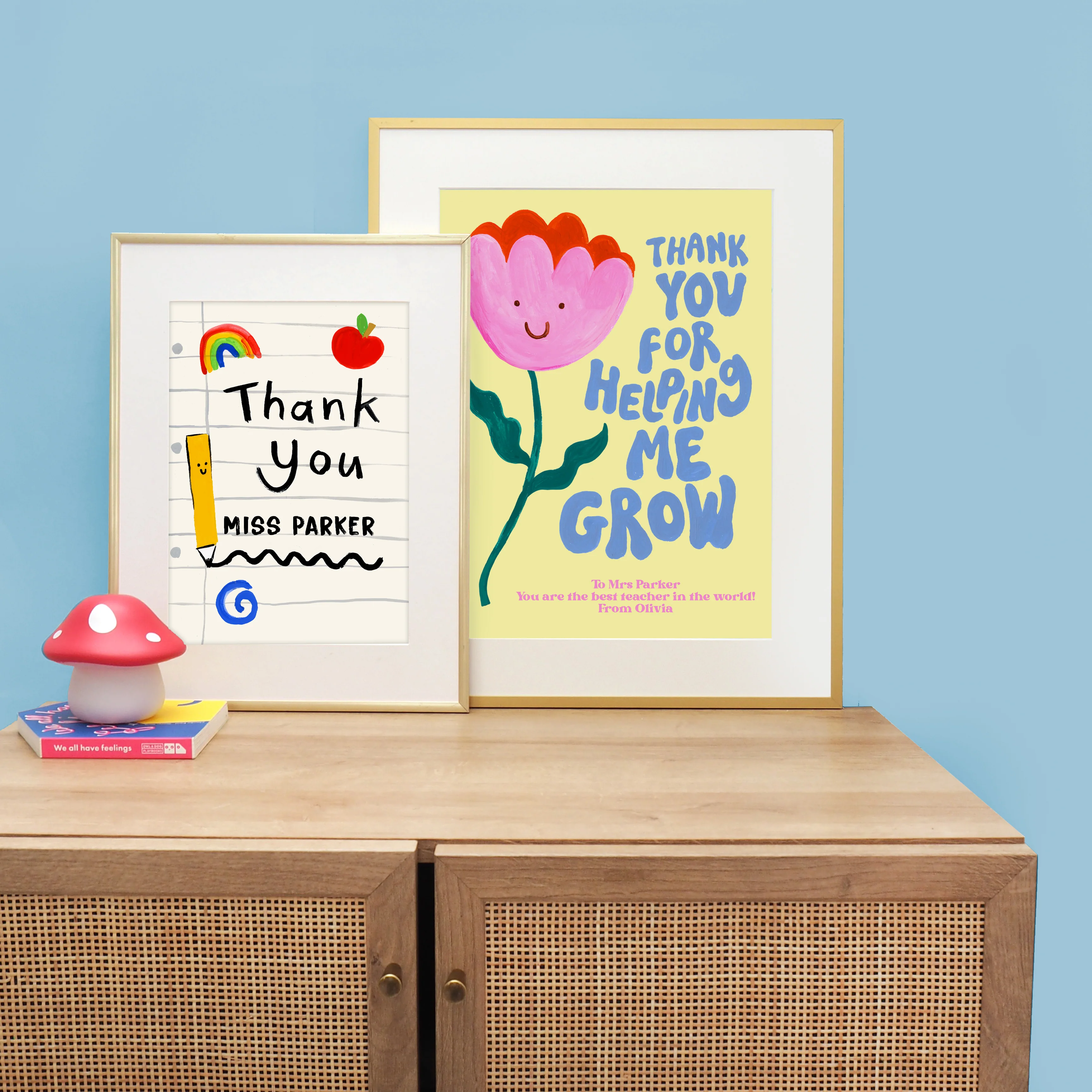 Thank You For Helping Me Grow Personalised Print - Image 3