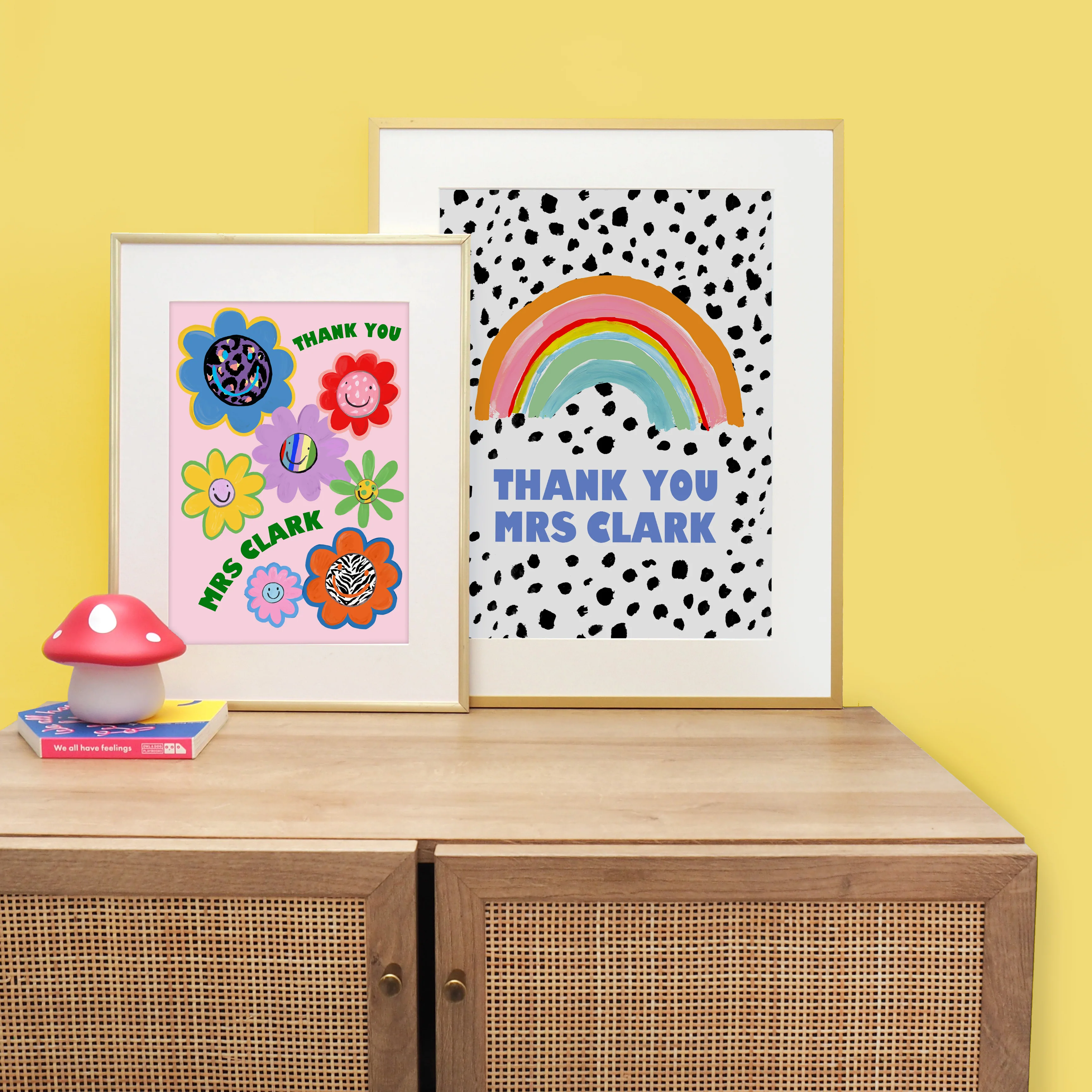 Thank You Rainbow Personalised Print - Image 3