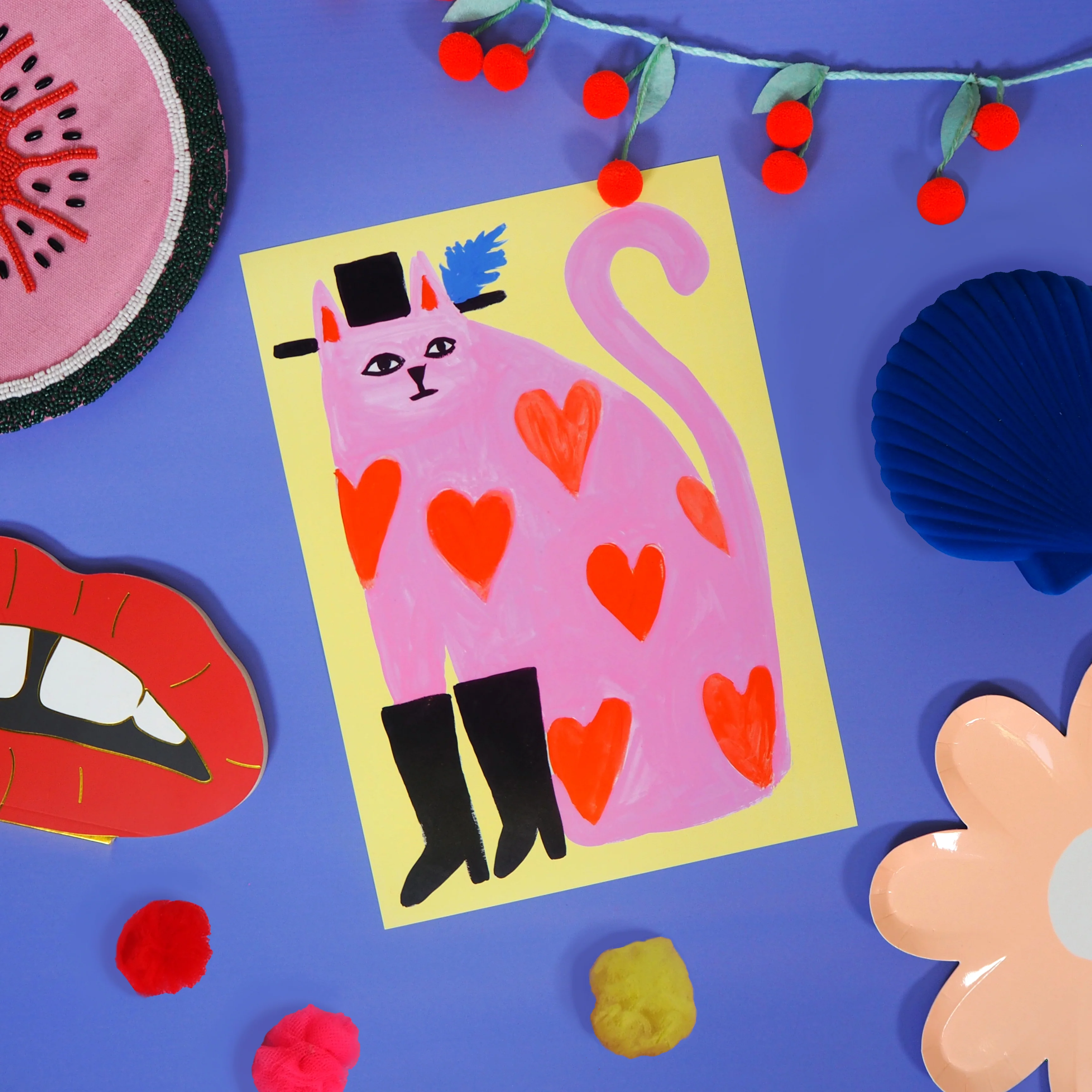 Trendy Cat Print - Image 2