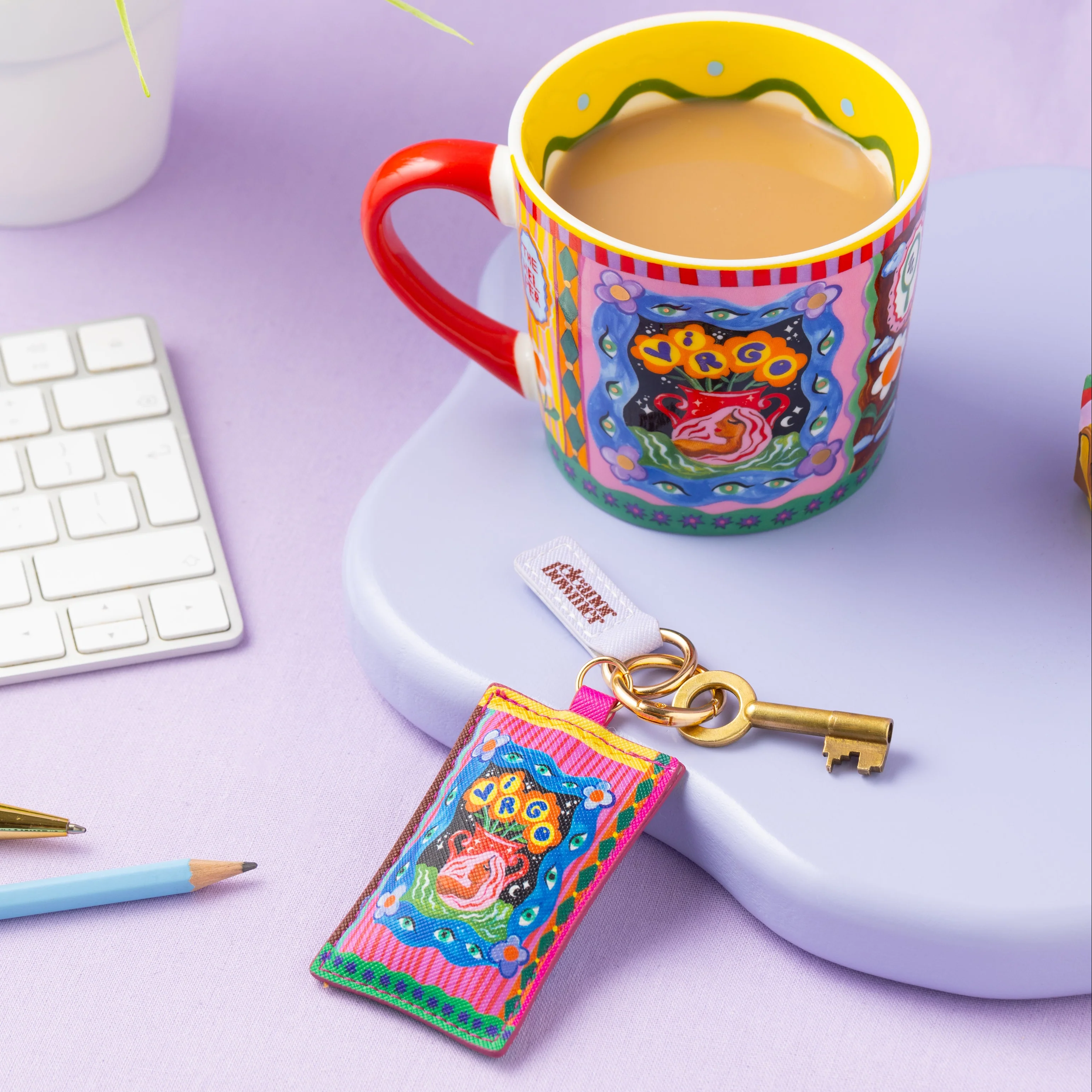 Virgo Zodiac Keyring - Image 3