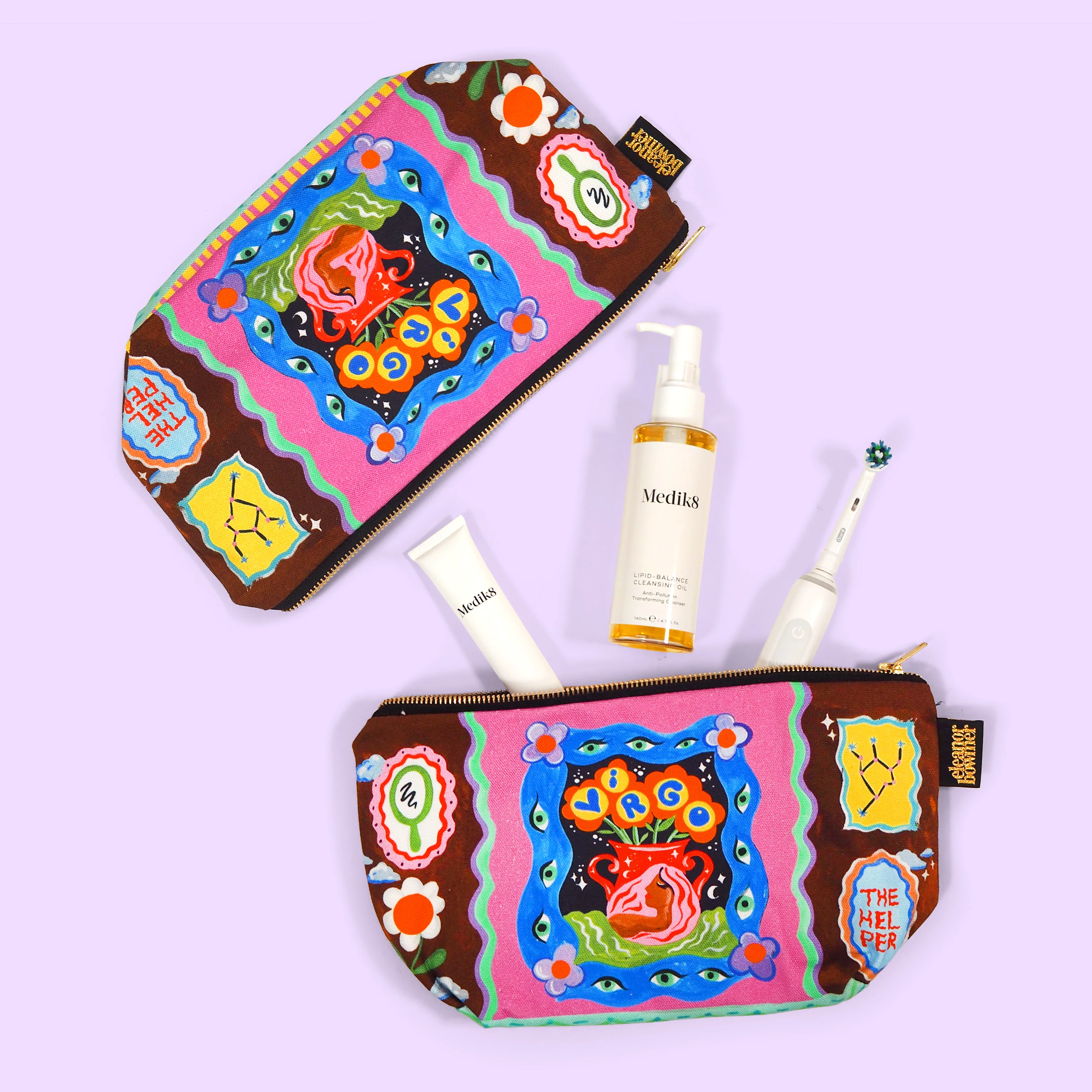 Virgo Zodiac Zip Bag - Image 3