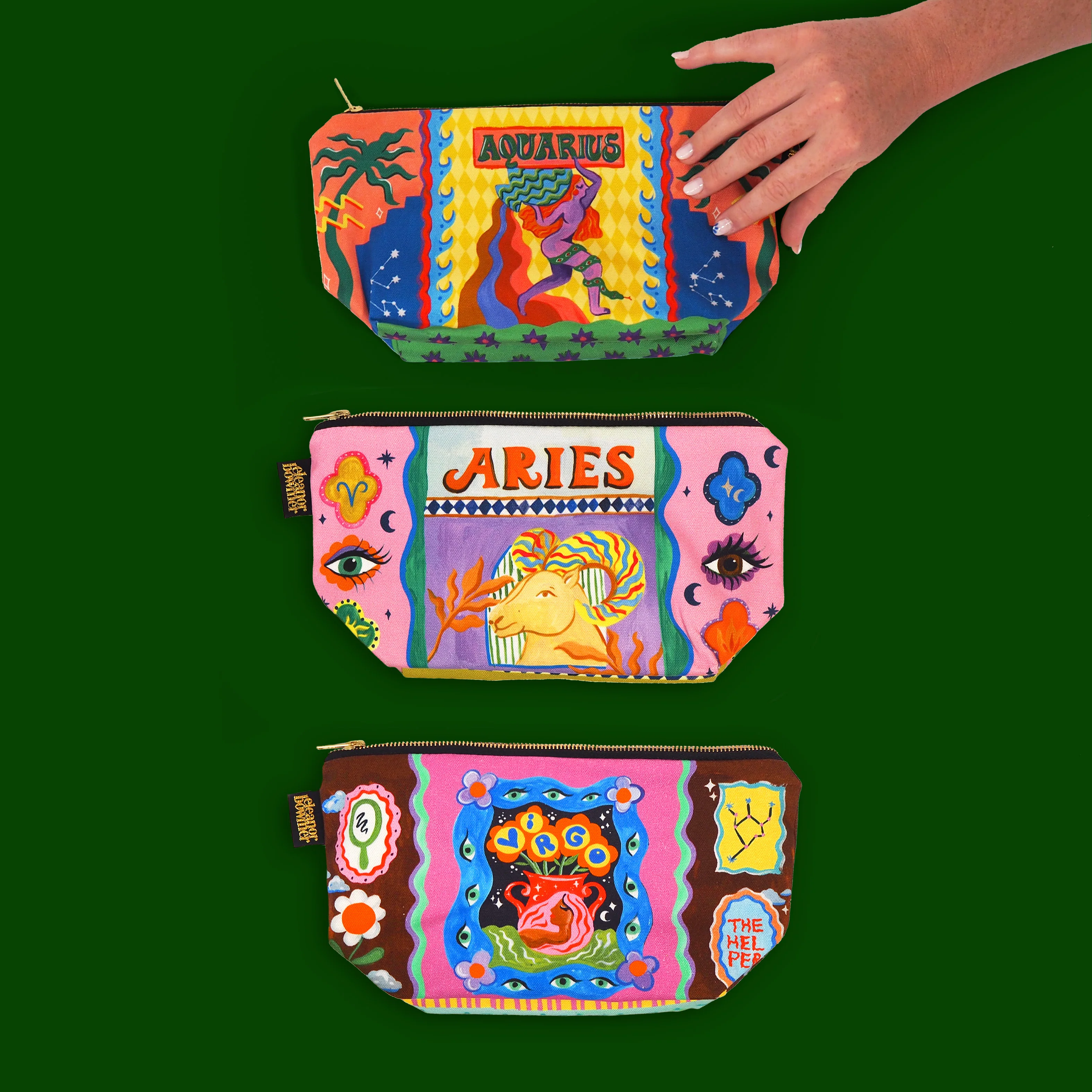 Virgo Zodiac Zip Bag - Image 4