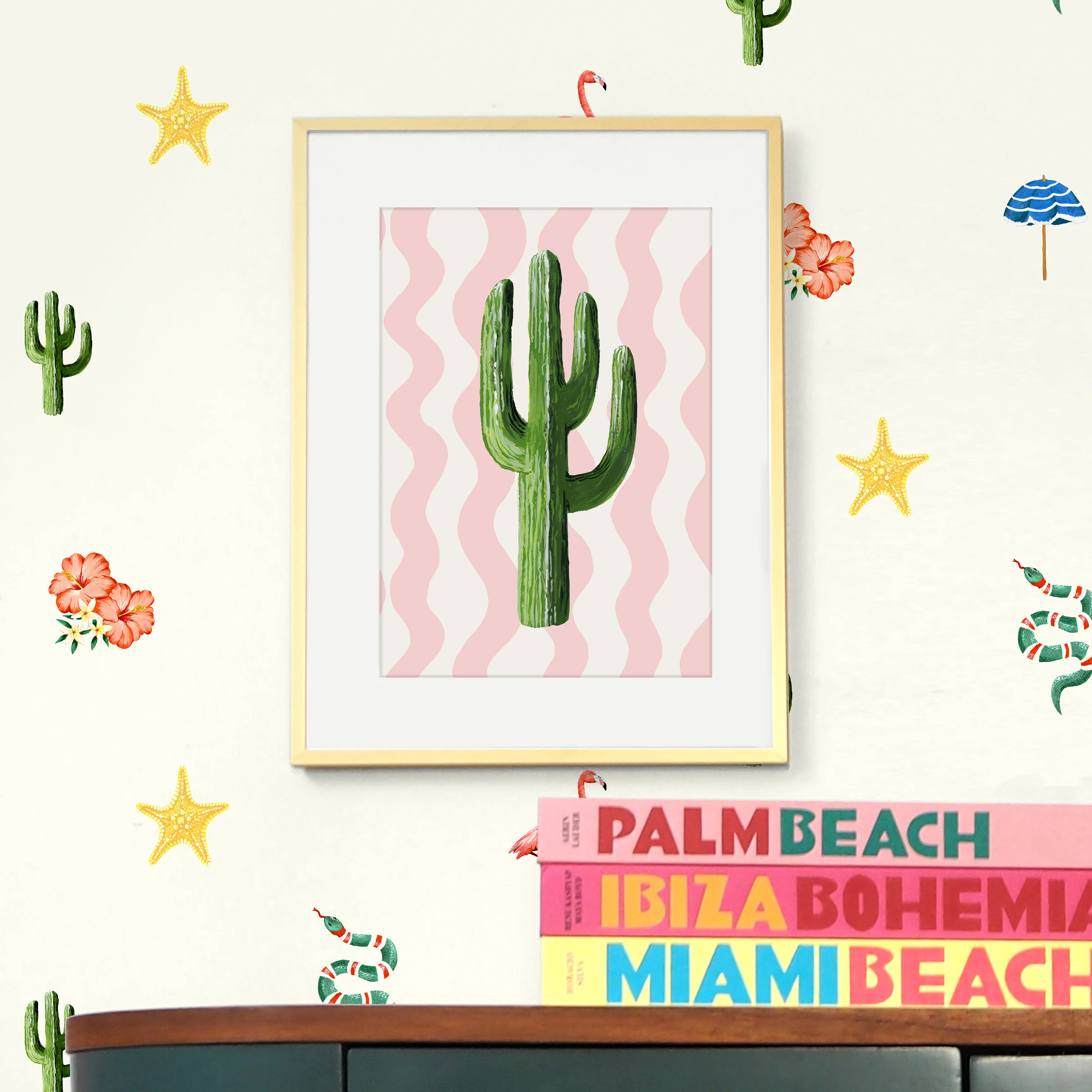Wavey Cactus Print - Image 2